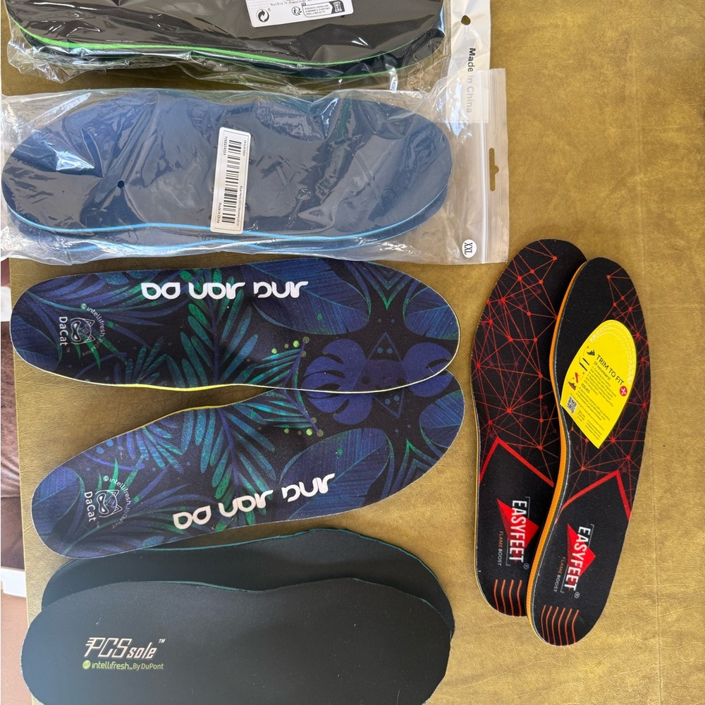 5 pairs Men’s LG/XL orthopedic Orthotic inserts